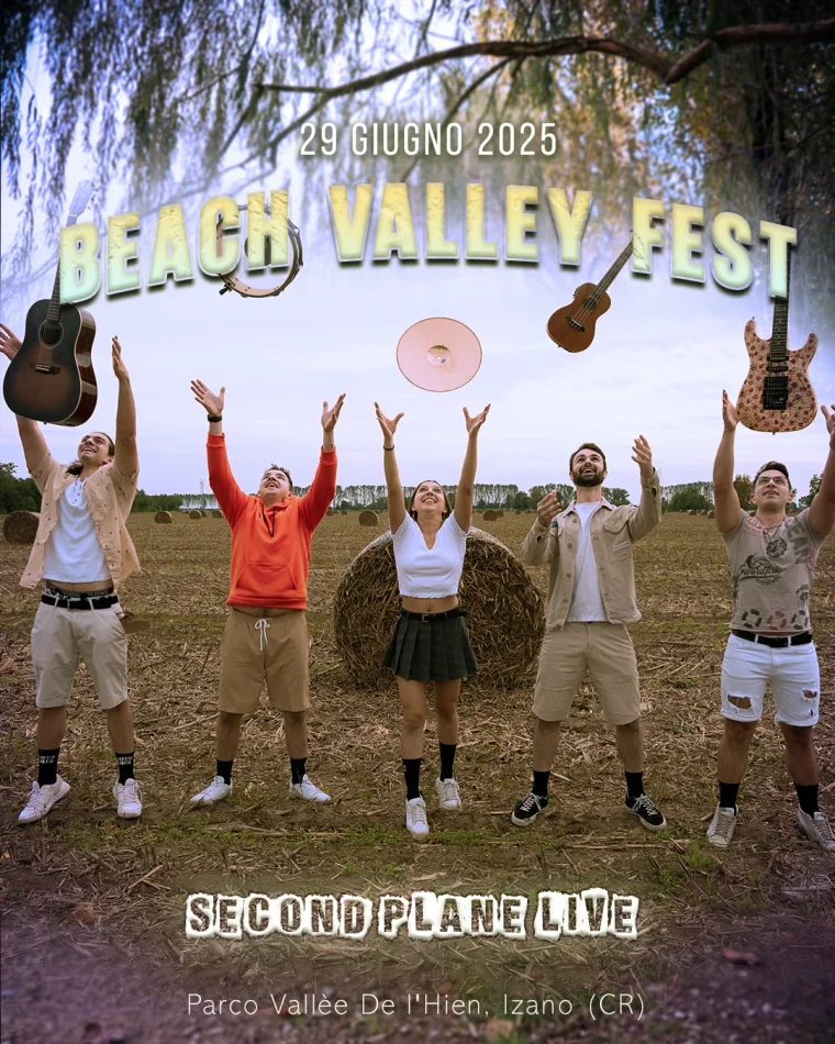 Locandina Second Plane: Beach valley fest izano, 29 giugno 2025