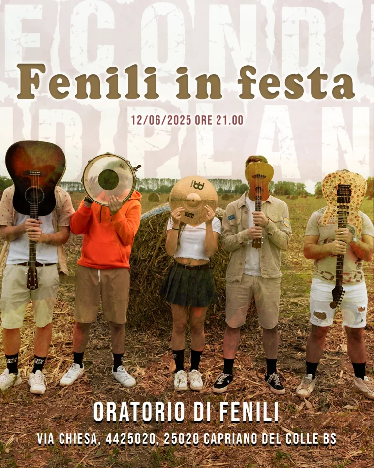 Locandina Second Plane: Fenili in festa, 12 giugno 2025