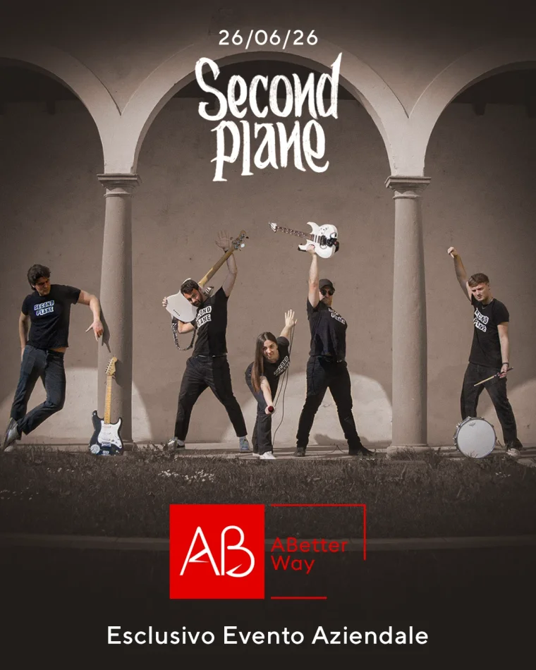 Locandina Second Plane: Evento aziendale abetterway, 26 giugno 2026